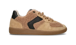 SORA NAIROBI SNEAKER CON APPLICAZIONI IN TEDDY CAMEL